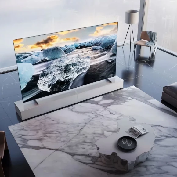 Телевизор LED TCL 85" 85C855 QD-Mini LED Frameless черный 4K Ultra HD 120Hz DVB-T DVB-T2 DVB-C DVB-S DVB-S2 USB WiFi Smart TV