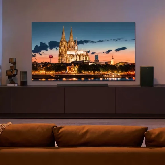 Телевизор LED TCL 85" 85C855 QD-Mini LED Frameless черный 4K Ultra HD 120Hz DVB-T DVB-T2 DVB-C DVB-S DVB-S2 USB WiFi Smart TV