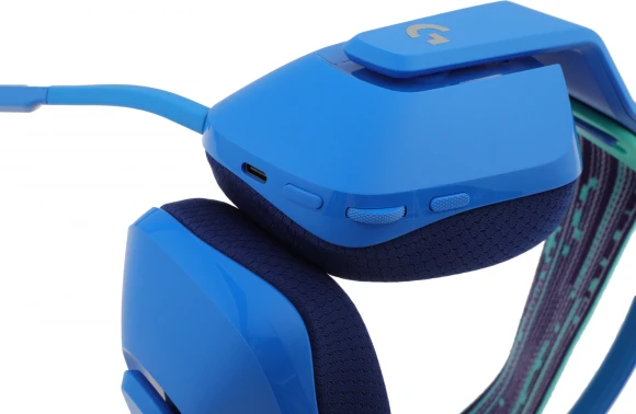 Наушники с микрофоном Logitech G733 Lightspeed синий накладные Radio оголовье (981-000943)