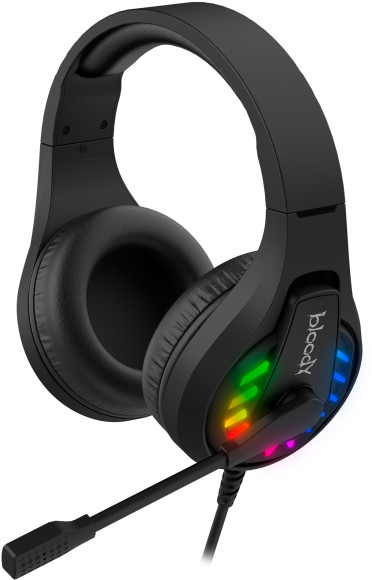 Наушники с микрофоном A4Tech Bloody G230 черный 2м накладные USB оголовье (G230) Наушники с микрофоном A4Tech Bloody G230 черный 2м накладные USB оголовье (G230)