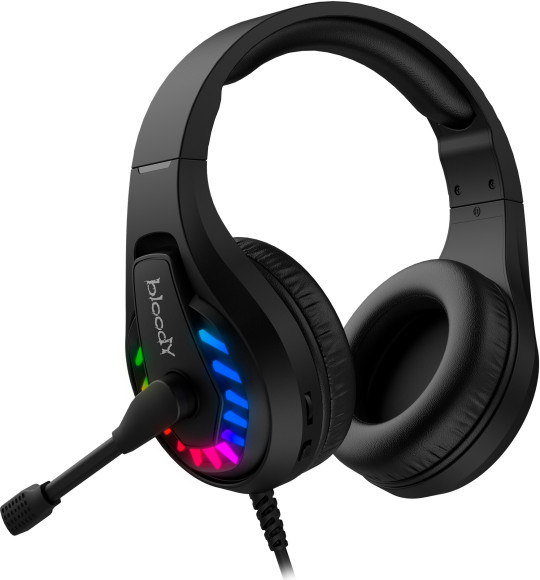 Наушники с микрофоном A4Tech Bloody G230 черный 2м накладные USB оголовье (G230) Наушники с микрофоном A4Tech Bloody G230 черный 2м накладные USB оголовье (G230)