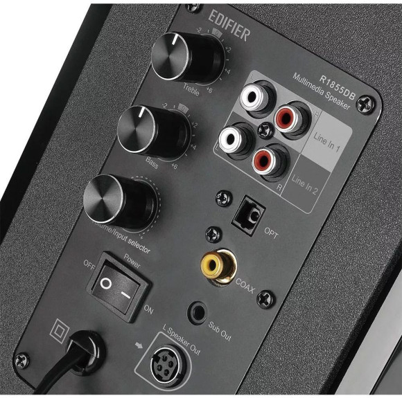 Колонки Edifier R1855DB 2.0 черный 70Вт BT
