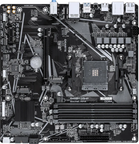 Материнская плата Gigabyte B550M X A ELITE Soc-AM4 AMD B550 4xDDR4 mATX AC`97 8ch(7.1) 2.5Gg RAID+HDMI+DP