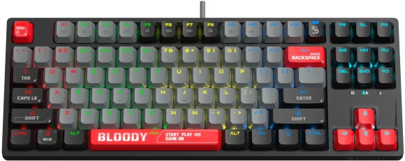 Клавиатура A4Tech Bloody S87 Energy механическая черный USB for gamer LED (S87 USB ENERGY RED) кабель 1.8м
