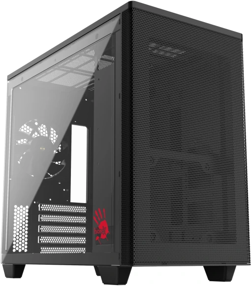 Корпус Bloody BD-CC108 белый без БП mATX 9x120mm 2xUSB3.0 audio bott PSU