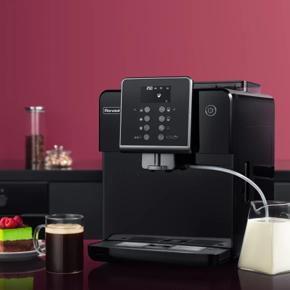 Кофемашина Rondell RDE-1107 1350Вт черный/серебристый