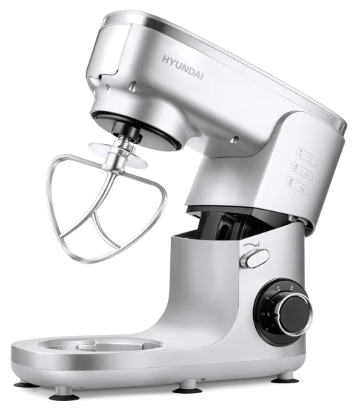 Кухонная машина Hyundai HYMS7651 планетар.вращ. 1400Вт серебристый