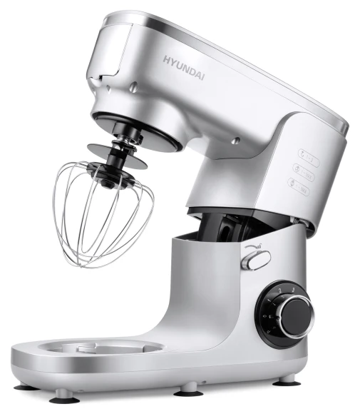 Кухонная машина Hyundai HYMS7651 планетар.вращ. 1400Вт серебристый