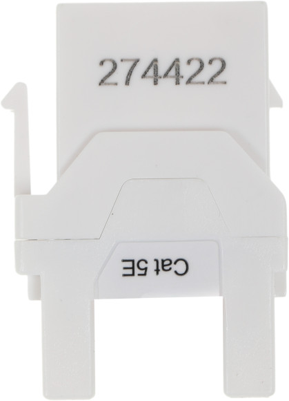 Модуль Hyperline KJ8-8P8C-C5E-180-WH информ. KeystoneRJ45 кат.5E UTP бел. (упак.:1шт)