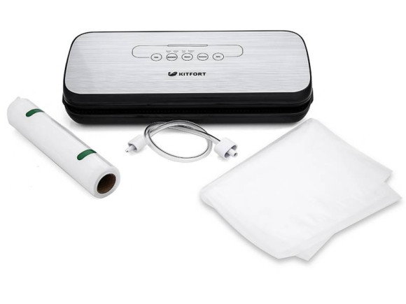 Вакуумный упаковщик Kitfort КТ-1502-2 110Вт черный/серый