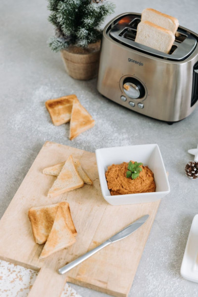 Тостер Gorenje T1000E 1000Вт серебристый/черный