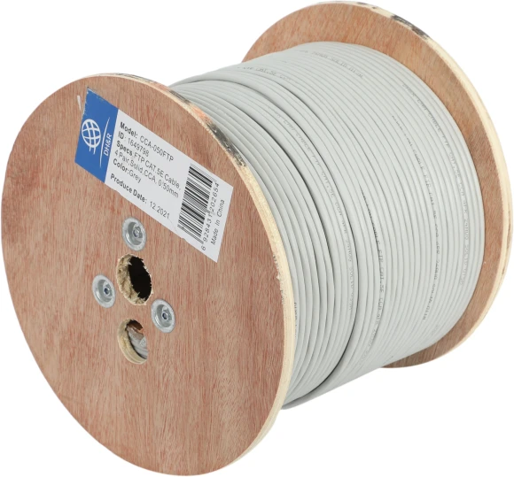 Кабель сетевой Ningbo FTP 4 пары cat.5E solid 0.5мм CCA molded 305м серый Кабель сетевой Ningbo FTP 4 пары cat.5E solid 0.5мм CCA molded 305м серый