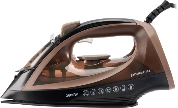 Утюг Polaris PIR 2605AK 2600Вт черный/коричневый