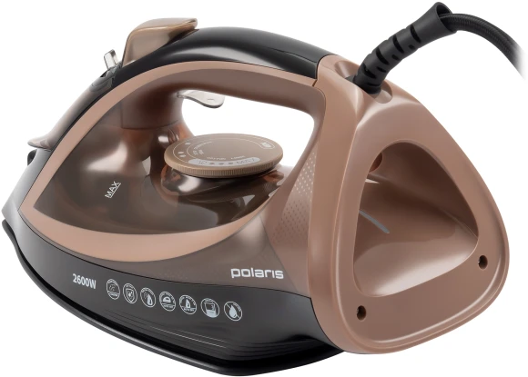 Утюг Polaris PIR 2605AK 2600Вт черный/коричневый