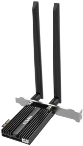 Сетевой адаптер Wi-Fi + Bluetooth Netis F1 AX3000 PCI Express (ант.внеш.съем) 2ант. Сетевой адаптер Wi-Fi + Bluetooth Netis F1 AX3000 PCI Express (ант.внеш.съем) 2ант.