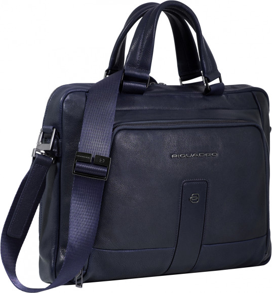 Деловая сумка Piquadro Carl CA4098S129/BLU с отделением для ноутбука 14" темно-синяя натур.кожа Деловая сумка Piquadro Carl CA4098S129/BLU с отделением для ноутбука 14" темно-синяя натур.кожа