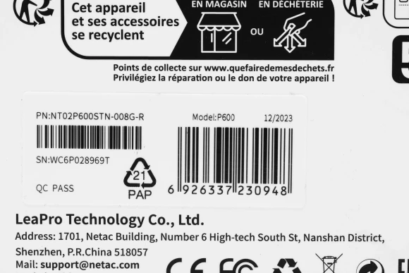 Флеш карта SDHC 8GB Netac NT02P600STN-008G-R P600 w/o adapter Флеш карта SDHC 8GB Netac NT02P600STN-008G-R P600 w/o adapter