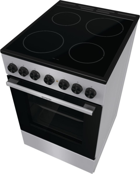 Плита Электрическая Gorenje GEC5B20SG серебристый стеклокерамика (без крышки) Плита Электрическая Gorenje GEC5B20SG серебристый стеклокерамика (без крышки)
