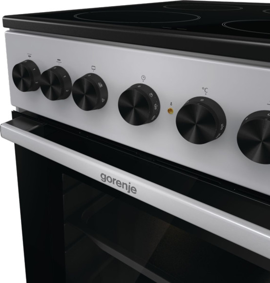 Плита Электрическая Gorenje GEC5B20SG серебристый стеклокерамика (без крышки) Плита Электрическая Gorenje GEC5B20SG серебристый стеклокерамика (без крышки)