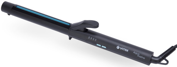 Щипцы Vitek Aquamarine VT-2313 60Вт черный макс.темп.:200С покрытие:керамическое