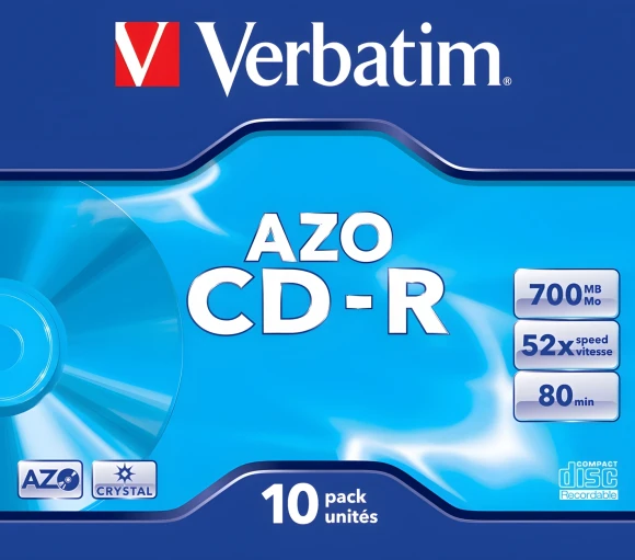 Диск CD-R Verbatim 700Mb 52x Jewel case (10шт) (43327) Диск CD-R Verbatim 700Mb 52x Jewel case (10шт) (43327)