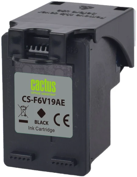 Картридж струйный Cactus CS-F6V19AE 123XL черный (600стр.) (18мл) для HP DeskJet 1110/1111/1112/2130 с чипом