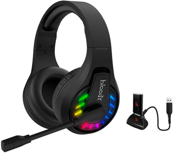 Наушники с микрофоном A4Tech Bloody GR230 черный мониторные BT оголовье (GR230) Наушники с микрофоном A4Tech Bloody GR230 черный мониторные BT оголовье (GR230)