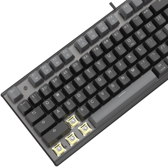 Клавиатура A4Tech Fstyler FS100 Neon механическая черный USB for gamer LED (FS100) кабель 1.8м