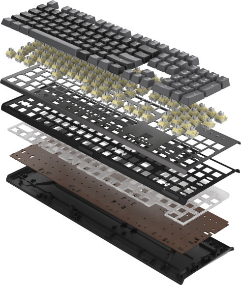 Клавиатура A4Tech Fstyler FS100 Neon механическая черный USB for gamer LED (FS100) кабель 1.8м