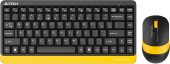 Клавиатура + мышь A4Tech Fstyler FG1110 клав:черный/желтый мышь:черный/желтый USB беспроводная Multimedia (FG1110 BUMBLEBEE) Клавиатура + мышь A4Tech Fstyler FG1110 клав:черный/желтый мышь:черный/желтый USB беспроводная Multimedia (FG1110 BUMBLEBEE)