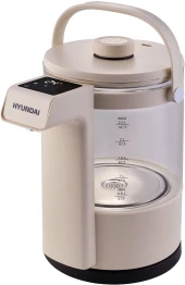 Чайник электрический Hyundai HYK-G7700 2.5л. 1400Вт кремовый/черный корпус: стекло