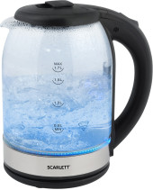 Чайник электрический Scarlett SC-EK27G10 1.7л. 1800Вт прозрачный/черный корпус: стекло/пластик Чайник электрический Scarlett SC-EK27G10 1.7л. 1800Вт прозрачный/черный корпус: стекло/пластик