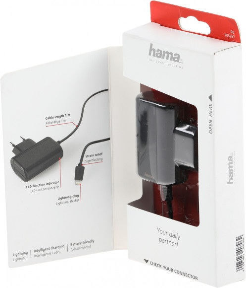 Сетевое зар./устр. Hama H-183267 5W 1A для Apple черный (00183267)