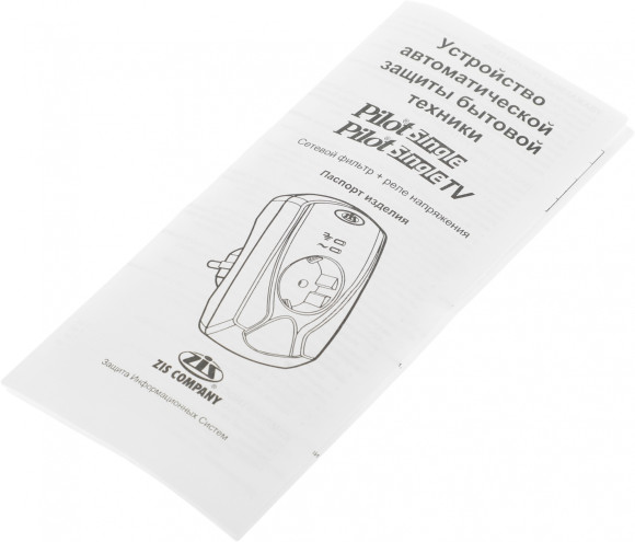 Сетевой фильтр Pilot Single (1 розетка) белый (коробка)