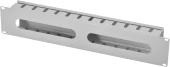 Кабельный органайзер горизонтальный ЦМО ГКО-Щ-1 щетки 1U шир.:19" глуб.:18.5мм
