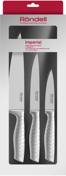Набор ножей кухон. Rondell Imperial RD-2008 компл.:3предм. стальной подар.коробка