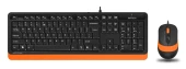 Клавиатура + мышь A4Tech Fstyler F1010 клав:черный/оранжевый мышь:черный/оранжевый USB Multimedia (F1010 ORANGE) Клавиатура + мышь A4Tech Fstyler F1010 клав:черный/оранжевый мышь:черный/оранжевый USB Multimedia (F1010 ORANGE)
