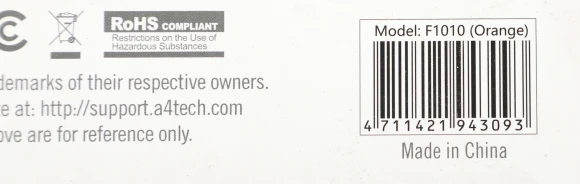 Клавиатура + мышь A4Tech Fstyler F1010 клав:черный/оранжевый мышь:черный/оранжевый USB Multimedia (F1010 ORANGE)