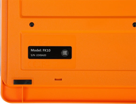 Клавиатура + мышь A4Tech Fstyler F1010 клав:черный/оранжевый мышь:черный/оранжевый USB Multimedia (F1010 ORANGE)