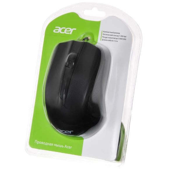 Мышь Acer OMW010 черный оптическая 1200dpi USB 3but (ZL.MCEEE.001) Мышь Acer OMW010 черный оптическая 1200dpi USB 3but (ZL.MCEEE.001)