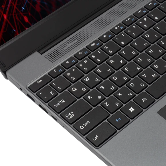 Ноутбук IRU Калибр 15PH Ryzen 5 5500U 8Gb SSD256Gb AMD Radeon Graphics 15.6" IPS FHD (1920x1080) FreeDOS black WiFi BT Cam 4350mAh (2054000)