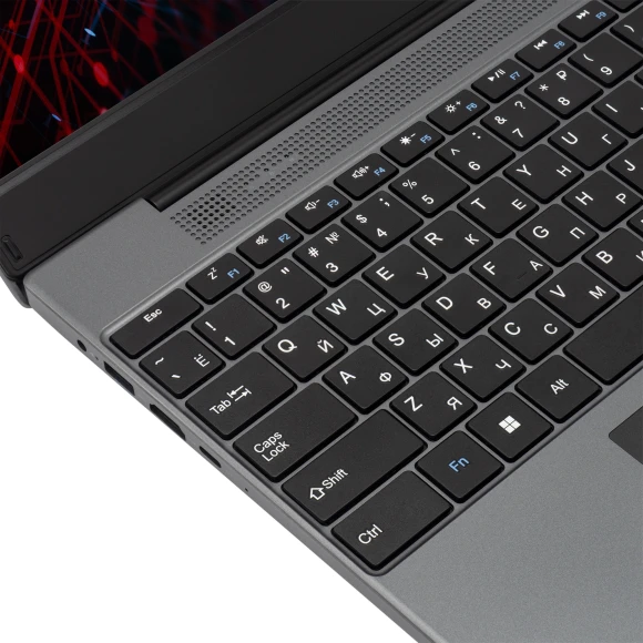 Ноутбук IRU Калибр 15PH Ryzen 5 5500U 8Gb SSD256Gb AMD Radeon Graphics 15.6" IPS FHD (1920x1080) FreeDOS black WiFi BT Cam 4350mAh (2054000)
