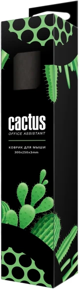 Коврик для мыши Cactus Black Mesh черный 300x250x3мм (CS-MPC-D02M)