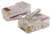 Коннектор Lanmaster (TWT-PL45-8P8C-6) UTP кат.6 RJ45 прозрачный (упак.:100шт)