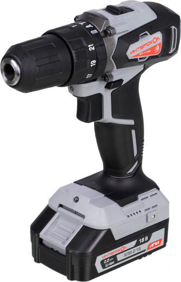 Дрель-шуруповерт Интерскол ДАУ-13/18ВК аккум. патрон:быстрозажимной (кейс в комплекте) (573.2.2.70) Дрель-шуруповерт Интерскол ДАУ-13/18ВК аккум. патрон:быстрозажимной (кейс в комплекте) (573.2.2.70)