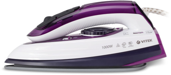 Утюг дорожный Vitek VT-8305 1000Вт белый/фиолетовый