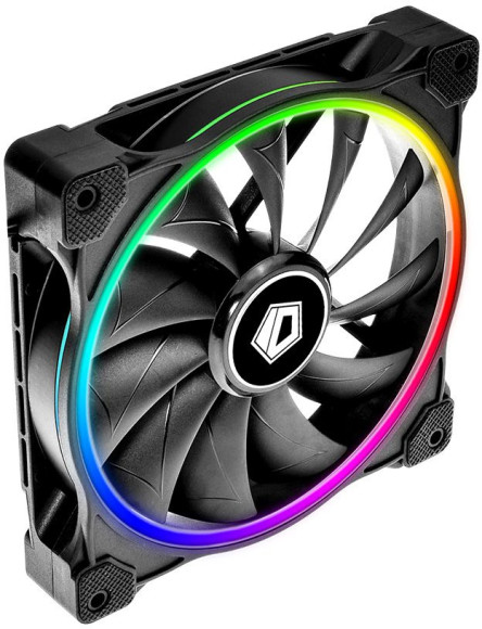 Вентилятор для корпуса ID-Cooling ZF-14025 ARGB 140х140x25 черный 4-pin 37дБ (ZF-14025-ARGB) Ret