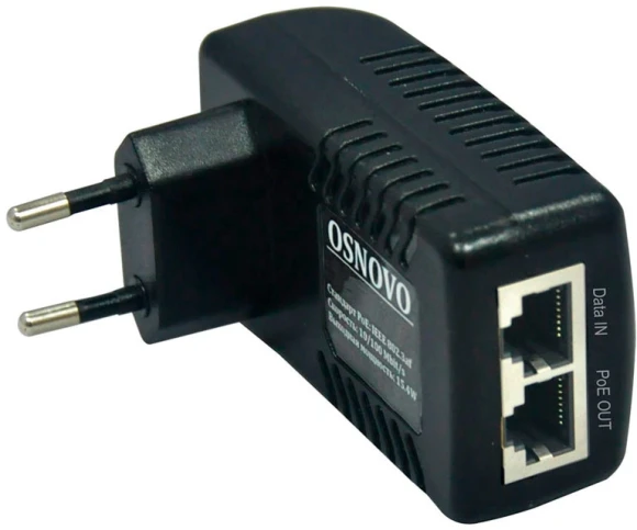 Инжектор PoE Osnovo Midspan-1/151A 10/100BASE-T 15.4Вт 100-240В(АС) Инжектор PoE Osnovo Midspan-1/151A 10/100BASE-T 15.4Вт 100-240В(АС)