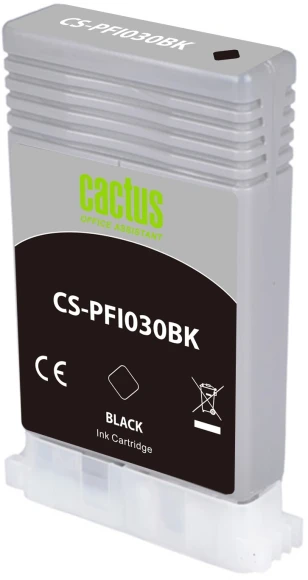 Картридж струйный Cactus CS-PFI030C PFI-030C голуб.пигм. (55мл) для Canon imagePROGRAF TA-20/30 с чипом