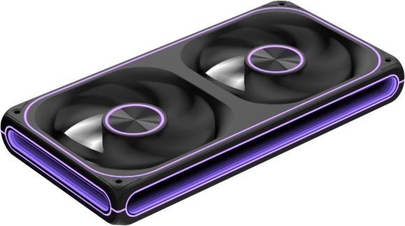 Вентилятор для корпуса Formula Air Fusion 2 LT ARGB 120х120x28 черный 4-pin 24.8дБ (упак.:2шт) (AIR FUSION 2 LT BK) Ret